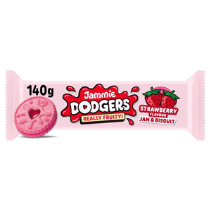 Jammie Dodgers Strawberry Flavour Jam & Biscuit, 140g