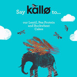 Kallo Protein Packed Lentil Cakes, 100g, pack shot 3, available at teas.co.uk