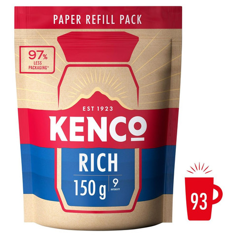 Kenco Rich Instant Coffee Paper Refill, 150g
