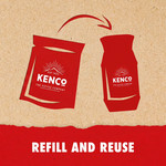 Kenco Rich Instant Coffee Paper Refill, 150g, pack shot 3, available at teas.co.uk