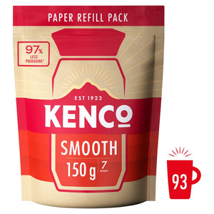 Kenco Smooth Instant Coffee Paper Refill, 150g