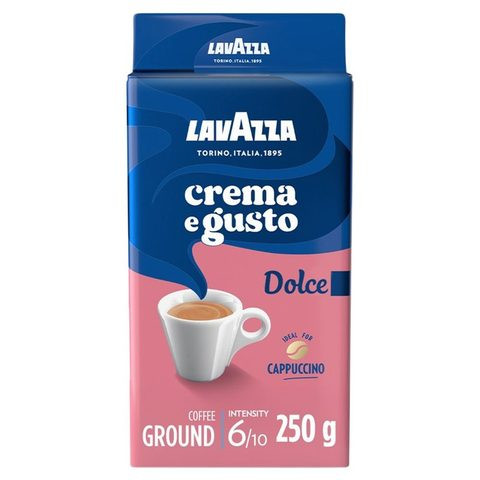 Lavazza Crema e Gusto Dolce Ground Coffee, 250g