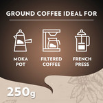 Lavazza Espresso Italiano Classico Ground Coffee, 250g, pack shot 5, available at teas.co.uk