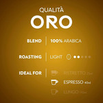 Lavazza Qualita Oro Nespresso Compatible, 10 Capsules 55g, pack shot 3, available at teas.co.uk