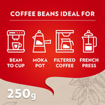 Lavazza Qualita Rossa Coffee Beans, 250g, pack shot 5, available at teas.co.uk