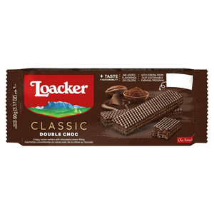Loacker Classic Double Chocolate Wafers, 90g