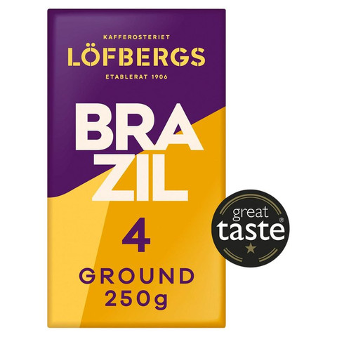 Löfbergs Brazil Single Origin Ground Coffee, 250g