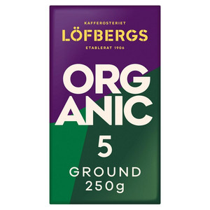 Löfbergs Organic 100% Arabica Ground Coffee, 250g