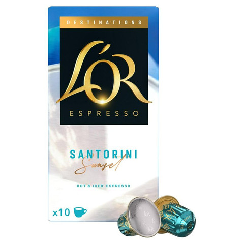L'Or Espresso Destinations Santorini 10 x Intensity Coffee, 52g
