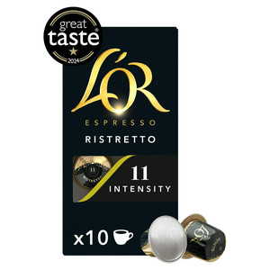 L'Or Nespresso Compatible Espresso Ristretto Aluminium Coffee Intensity 11, 10 Capsules