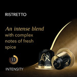L'Or Nespresso Compatible Espresso Ristretto Aluminium Coffee Intensity 11, 10 Capsules, pack shot 3, available at teas.co.uk
