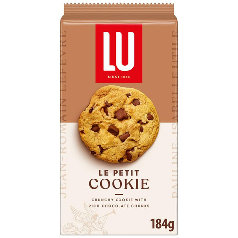 Lu Le Petit Cookie with Chunky Rich Chocolate Chips, 184g