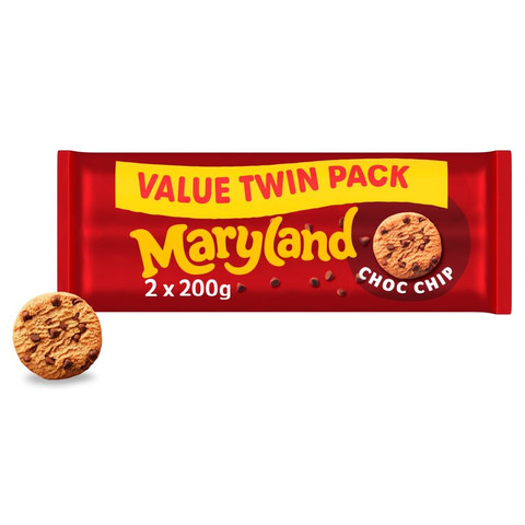 Maryland Chocolate Chip Cookie Twin Pack, 2 Pack 400g