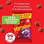 Maryland Cookies Minis Double Chocolate 10 Multipacks, 198g, pack shot 4, available at teas.co.uk