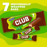 McVitie's Club Mint Biscuit Bars Multipack, 7 Bars 154g, pack shot 4, available at teas.co.uk