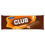 McVitie's Club Orange Biscuit Bars Multipack, 7 Bars 154g, pack shot 2, available at teas.co.uk