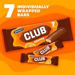 McVitie's Club Orange Biscuit Bars Multipack, 7 Bars 154g, pack shot 4, available at teas.co.uk