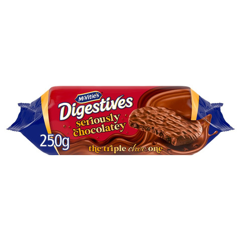 McVitie's Digestives Seriously Chocolatey Biscuits, 250g