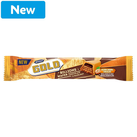 McVitie's Gold Billions Wafer Chocolate & Hazelnut, 39g