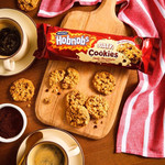 McVitie's Hobnobs Biscuits Oaty Cookies Dark Chocolate, 155g, pack shot 2, available at teas.co.uk