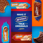 McVitie's Hobnobs Milk Chocolate Flavour Chips Oaty Cookies, 155g, pack shot 5, available at teas.co.uk
