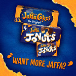 McVitie's Jaffa Cakes Original Biscuits Snack Pack 6x3, 198g, pack shot 5, available at teas.co.uk