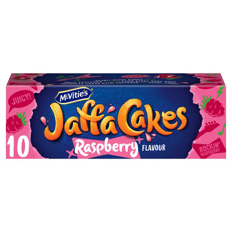 McVitie's Jaffa Cakes Raspberry Flavour, 10 Cakes 110g