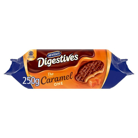 McVitie's Milk Chocolate Digestive Biscuits the Caramel One, 250g