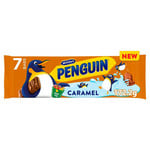 McVitie's Penguin Caramel Biscuits Bars, 7 Bars 172.2g, pack shot 2, available at teas.co.uk
