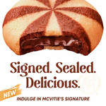 McVitie's Signature Chocolate Cream Swirls Biscuits, 142g, pack shot 2, available at teas.co.uk