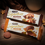 McVitie's Signature Chocolate Cream Swirls Biscuits, 142g, pack shot 4, available at teas.co.uk