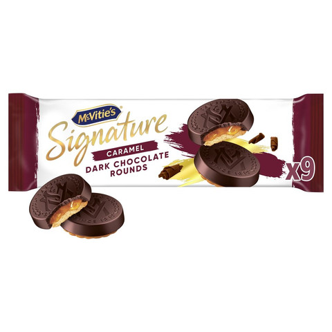 McVitie's Signature Dark Chocolate Rounds Biscuits, 109g