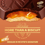 McVitie's Signature Dark Chocolate Rounds Biscuits, 109g, pack shot 3, available at teas.co.uk