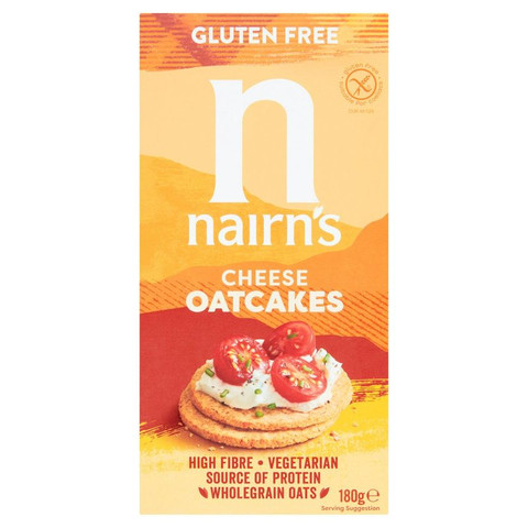 Nairn's Gluten Free Cheese Oatcakes, 180g