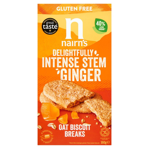 Nairn's Gluten Free Oat & Ginger Biscuit Breaks, 160g