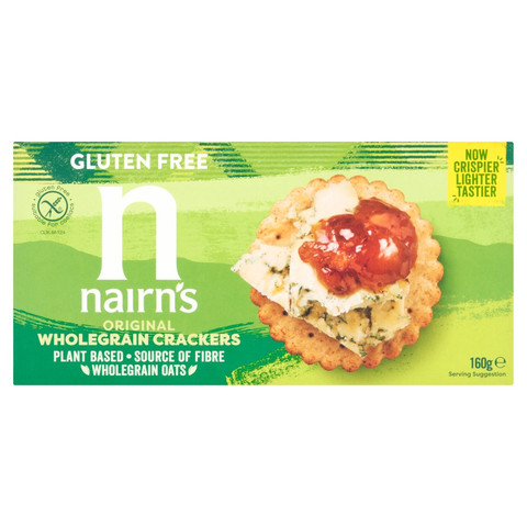 Nairn's Gluten Free Original Wholegrain Crackers, 160g
