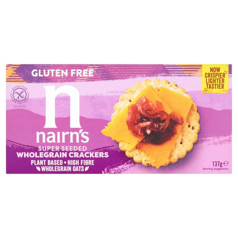 Nairn's Gluten Free Super Seeded Wholegrain Crackers, 137g