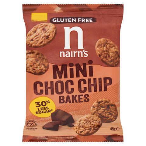 Nairn's Mini Choc Chip Bakes Biscuits, 45g
