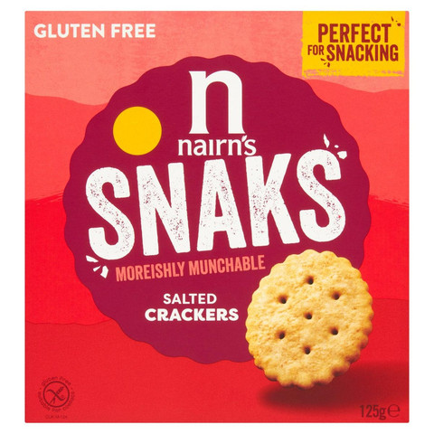 Nairn's Snaks Moreishly Munchable Salted Crackers, 125g