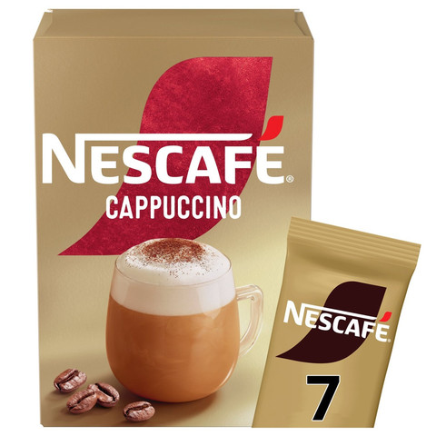 Nescafe Cappuccino Instant Coffee, 7 Sachets