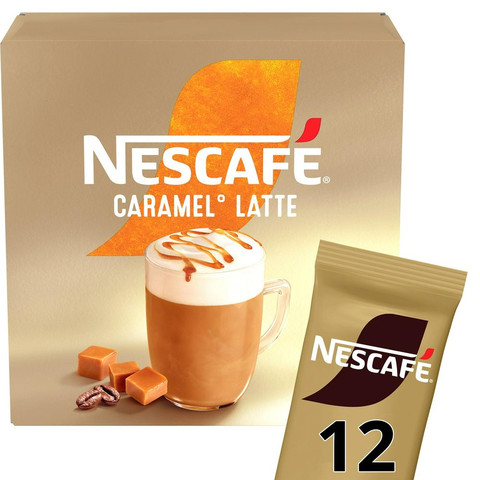 Nescafe Caramel Latte Instant Coffee 12x17g