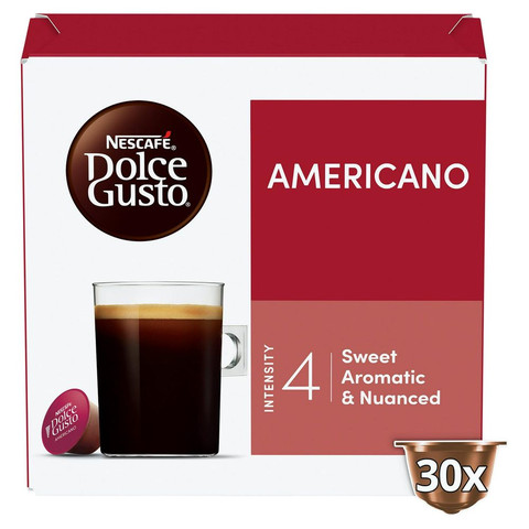 Nescafe Dolce Gusto Americano Coffee (30 Servings), 30 Pods