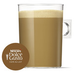 Nescafe Dolce Gusto Café Au Lait Coffee (30 Servings), 30 Pods, pack shot 3, available at teas.co.uk