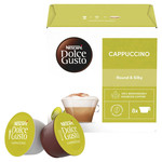 Nescafe Dolce Gusto Cappuccino Coffee (8 Servings), 16 Pods, pack shot 2, available at teas.co.uk