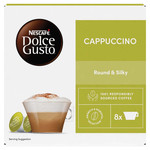 Nescafe Dolce Gusto Cappuccino Coffee (8 Servings), 16 Pods, pack shot 3, available at teas.co.uk