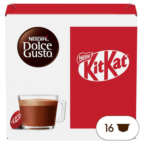 Nescafe Dolce Gusto KitKat Hot Chocolate (16 Servings), 16 Pods