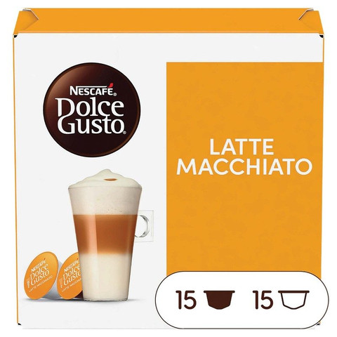 Nescafe Dolce Gusto Latte Macchiato Coffee (15 Servings), 30 Pods