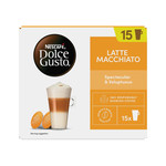 Nescafe Dolce Gusto Latte Macchiato Coffee (15 Servings), 30 Pods, pack shot 3, available at teas.co.uk