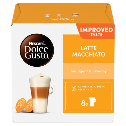 Nescafe Dolce Gusto Latte Macchiato Coffee (8 Servings), 16 Pods