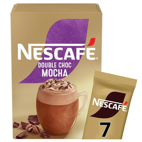 Nescafe Double Choc Mocha Instant Coffee, 7 Sachets 146.3g